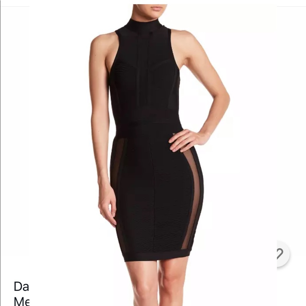 Sexy Point Blank cut out bandage / mesh / BodyCon Dress Size Large